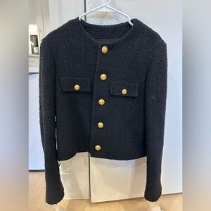CELINE CHASSEUR JACKET IN BOUCLÉ TWEED
